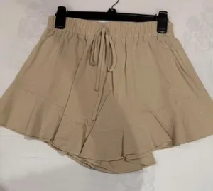 Tan and cream shorts #tan #cream thumbnail 1
