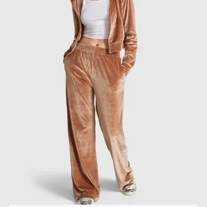 Pink Velour‎ Shine Logo Wide-Leg Pants thumbnail 2