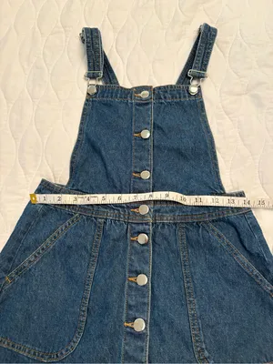 H&M Denim Overall Dress Size 6 thumbnail 12