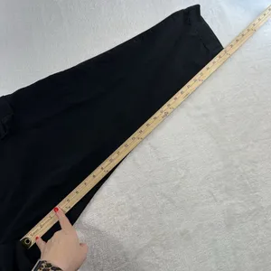 Gap XL Cargo Pants Mid Rise Black Twill Pull On Boho Elastic Waist Boho Grunge‎ thumbnail 14