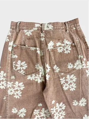 Entro Floral Print Barrel Pants Size S thumbnail 6