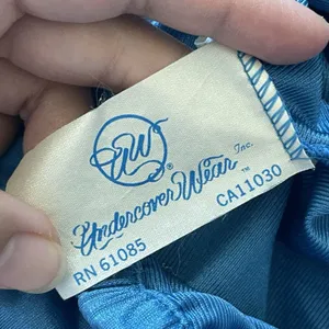 Vintage Slip Dress undercoverwear lace trim halter maxi womens Blue (xsmall) thumbnail 2