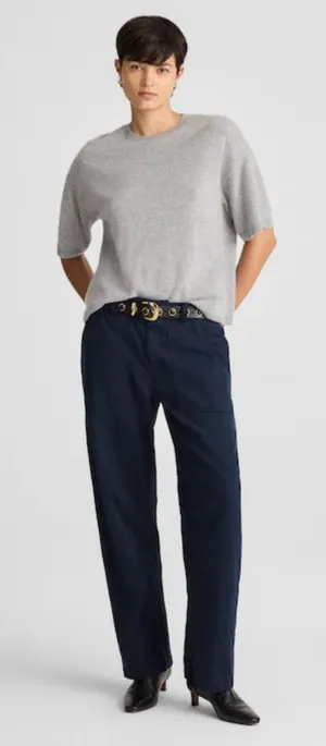 MADEWELL Darted Barrel Leg Pants Classic Navy Comfort Stretch size‎ 26 NS282 thumbnail 1