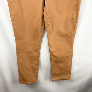 NYDJ Size 14 Jeans Margot Girlfriend Tan High Rise Stretch Straight Office 1116 thumbnail 4