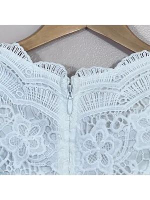 Lulus Lace Boho Dress XS Wedding Shower Rehearsal Bachelorette White Princess thumbnail 11