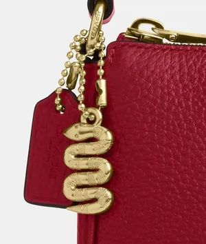 Coach CZ930 New Year Nolita 19 With Snake Charm Refined Pebble Leather Gold/Ruby thumbnail 11