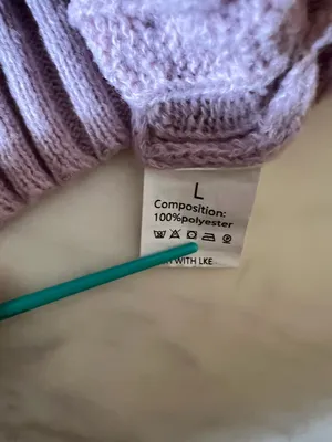 Source Unknown Pink Knit Pants Set L Cable Trim V Neck Sweater Matching Lounge Cozy Soft thumbnail 5