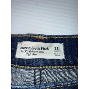 NWT Abercrombie & Fitch The 90s Relaxed High Rise Denim Jeans‎ 33 Short thumbnail 6