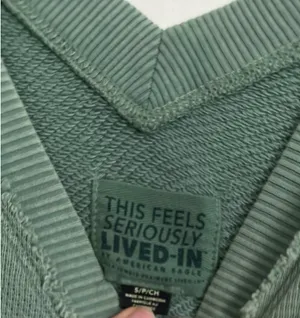 American Eagle V-Neck Sweatshirt Pullover thumbnail 5