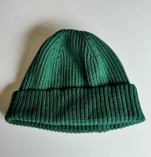 J. Crew Winter Cold Weather Green Ribbed Knit Beanie thumbnail 1