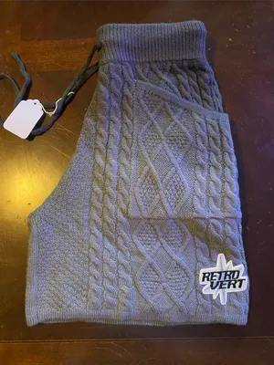 🆕 RETROVERT Gradient knit Cable knit shorts Gray thumbnail 9