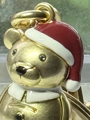 Coach Santa 3D Bear Bag Charm NWOT thumbnail 5