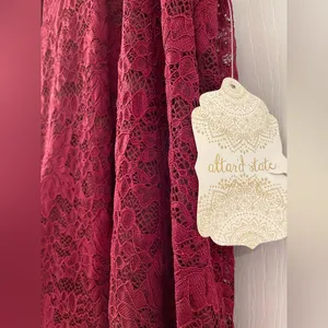 Altar’d State Halter Dress, Burgundy Size Small thumbnail 5
