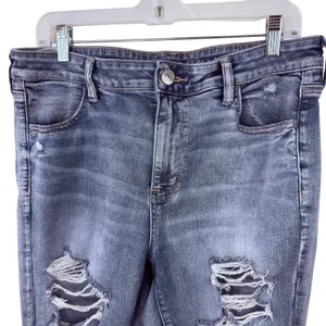 American Eagle Women's Hi-Rise Jegging Next Level Stretch Jeans Size 16 Regular thumbnail 4