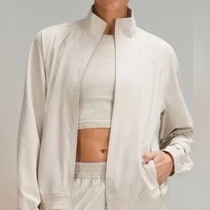 Lululemon Relaxed Fit Track Jacket in Mojave Tan thumbnail 5