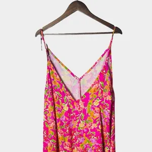 RESA Hannah Floral Midi‎ Slip Dress Small Pink Floral Fiji Print V Neck thumbnail 7