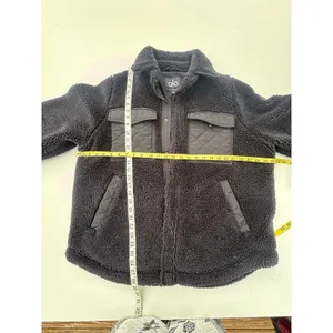 Alo Yoga Black Sherpa Edge Shacket M thumbnail 8
