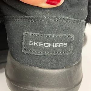 Skechers on‎ the go Joy black suede ankle boots faux fur lined women's size 7 thumbnail 10
