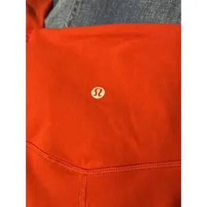 Lululemon Align High‎ Rise Ruched Crop Cayenne Red Leggings Athleisure Yoga thumbnail 6