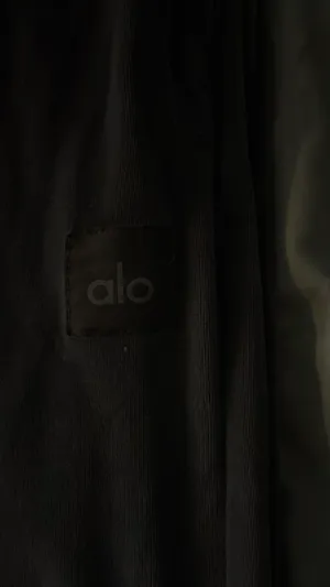 Brown velvet alo joggers thumbnail 3