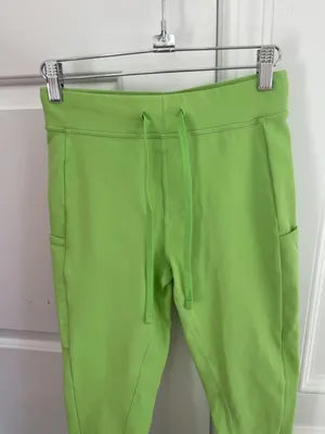 Alo Checkpoint 7/8 High Waist Leggings In Green Apple Size S! thumbnail 5