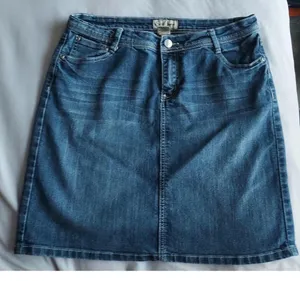 Earl Jean Denim Skirt 10 Festival Boho Western Cowgirl Rodeo Punk Grunge Emo Y2K thumbnail 1