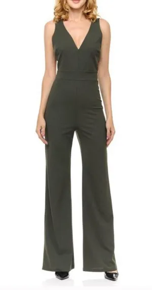 Olive Green Jumpsuit Size M thumbnail 1