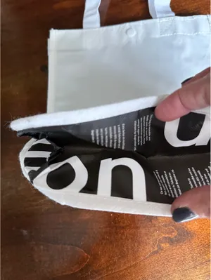 Lululemon White Tote Bag with Logo thumbnail 3