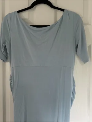 Asos Maternity Pale Blue Dress Size 8 thumbnail 8