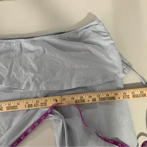 MOTEL‎ ROCKS XL NEW JACIE FLARE TROUSER OVERSKIRT LIGHT BABY BLUE Y2K 2000s thumbnail 9