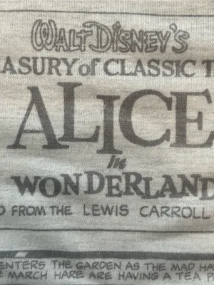 Disney Alice In Wonderland Comic Tonal Girls Muscle Tank Top Hot Topic Size XL thumbnail 7