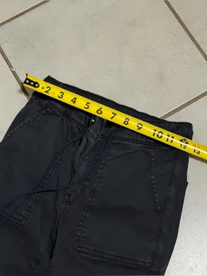 American Eagle Women Super Stretch Black Drawstring Jogger Cargo‎ Pants size 2 thumbnail 9