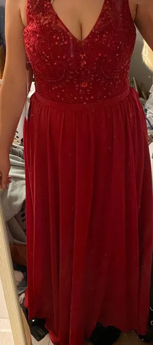 Kennedy Blue Burgundy Bridesmaid Dress thumbnail 1