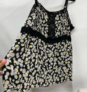 Torrid size 3 babydoll spaghetti strap tank Daisy lace FLAWED thumbnail 5