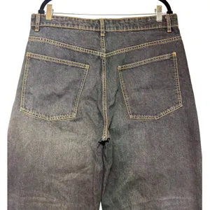 Zara Womens Wide Leg Barrel‎ Jeans Dark Wash High Rise Denim Size 12 Blue thumbnail 8