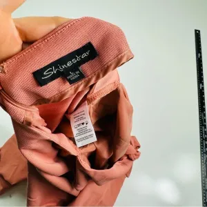 Shinestar Salmon Coral Wide Leg Tie Back‎ Pant Jumpsuit Crop Romper Large thumbnail 6