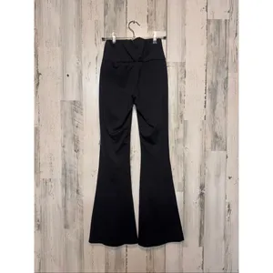 Y2K Black Flare Pants Women’s XSMALL Stretch High Rise Retro Bootcut thumbnail 6