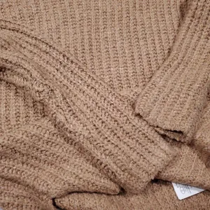 Abercrombie Turtleneck Chunky Knit Pullover Sweater Brown Tan Women's Size XS thumbnail 9