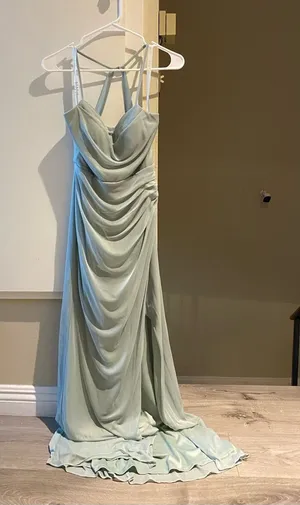 Azazie Sage Party dress prom dress with slit thumbnail 1