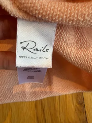 RAILS REEVES Pink Peach Dip Dye Pullover Sweatshirt Medium - C51-048 thumbnail 6