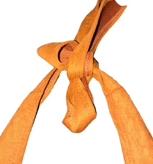 Brand new Just Polly caramel brown faux suede halter top thumbnail 4