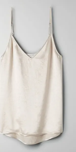 Aritzia Champagne Satin Cami thumbnail 1