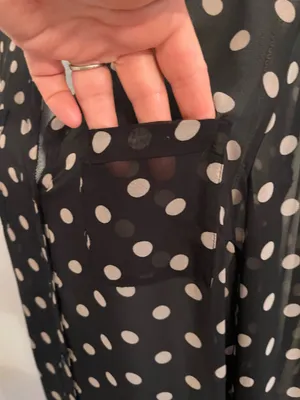 Old Navy Black Polka Dot Dress. Size L thumbnail 7