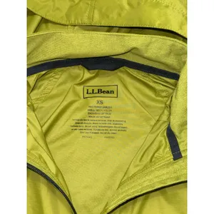 L.L.Bean Womens Green Lightweight Full Zip Windbreaker Jacket Outdoor Sz Xs thumbnail 4