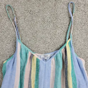 Rails Womens Ari Dress Small Blue Jamaica Stripe Spaghetti Strap V Neck Sundress thumbnail 5
