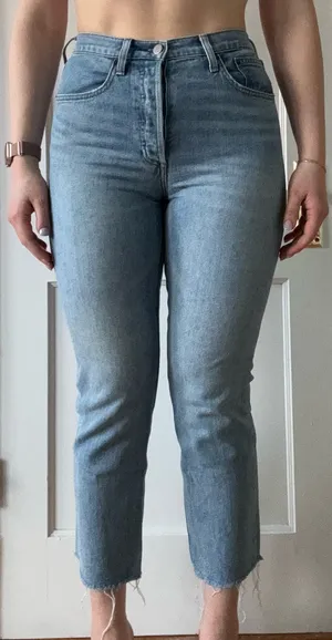 Denim Forum Arlo Aritzia High-Rise Straight thumbnail 1