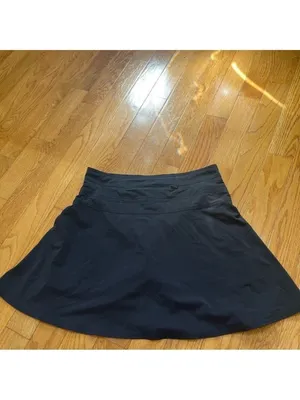 Athleta High Rise Athletic Tennis Skort 19.5" black size 14 skirt golf thumbnail 5