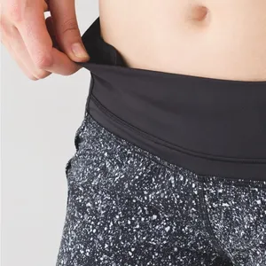 Lululemon Run Times Short in Mini Splatter White Black Size 6 thumbnail 5