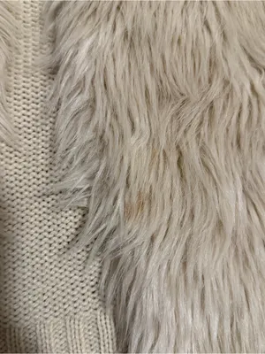 2000s vintage style cream faux fur vest thumbnail 7