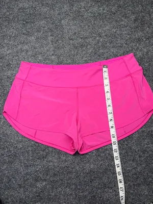 Lululemon Speed Up Shorts in the bright Sonic Pink colorway thumbnail 5